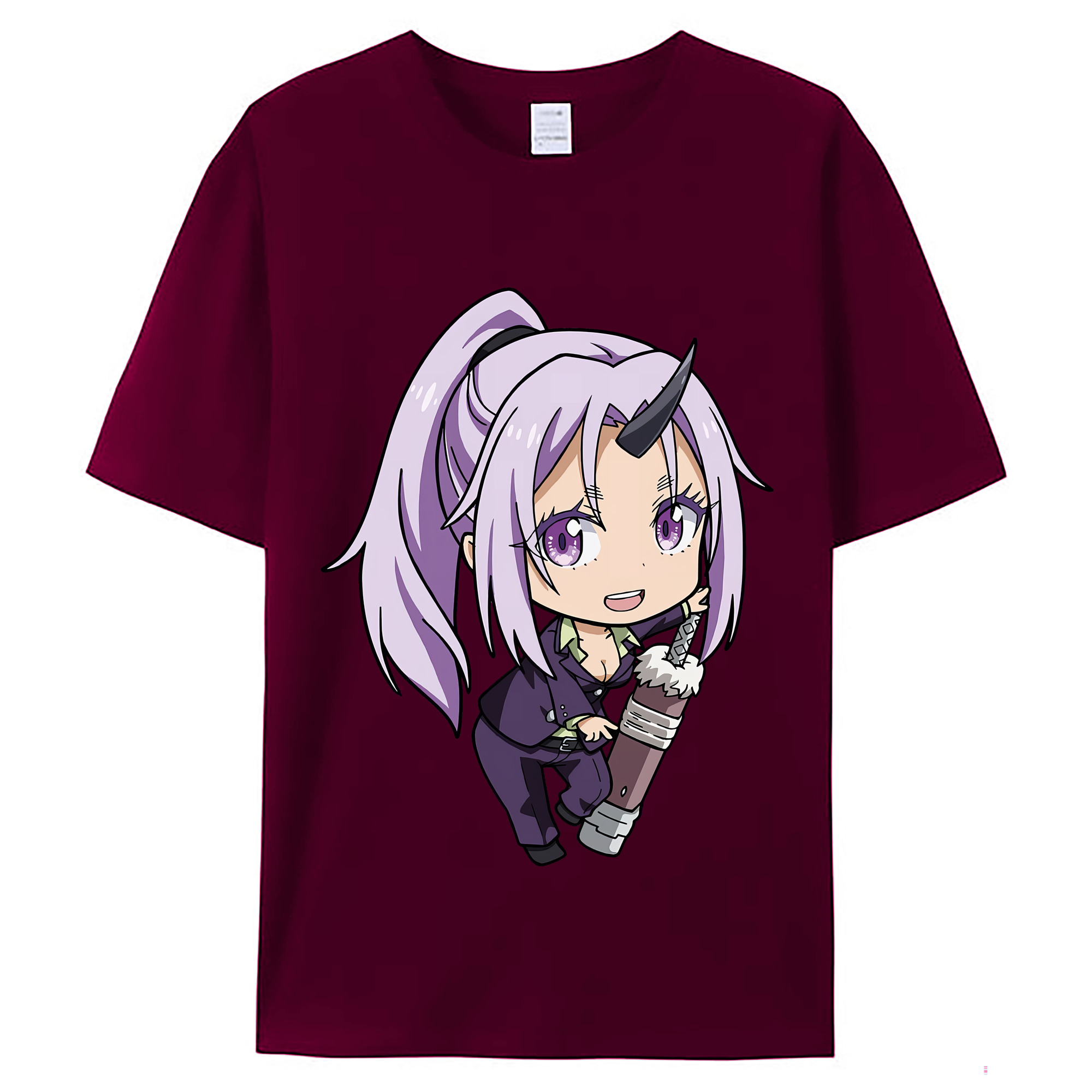 （画像用） 転スラ Regarding Reincarnated to Slime レディースカジュアルプリントTシャツ（綿100％）